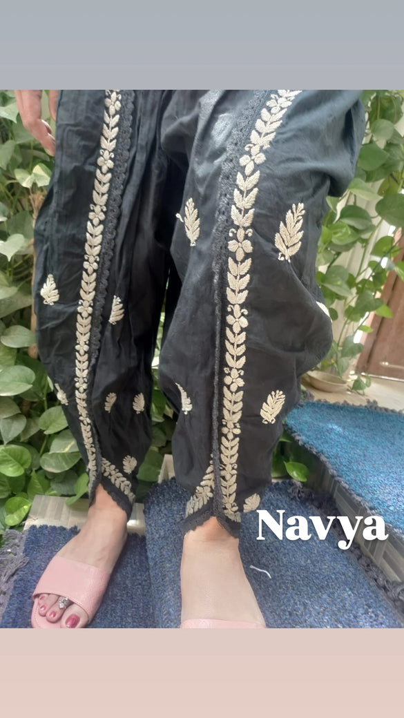 Navya Black Chikankari Dhoti Salwar