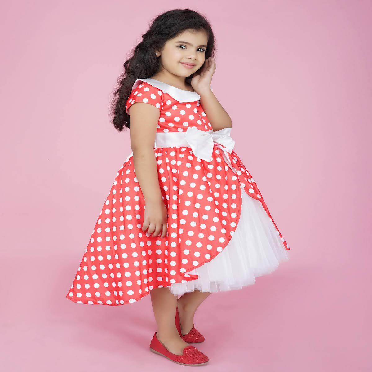 polka dot gown designs