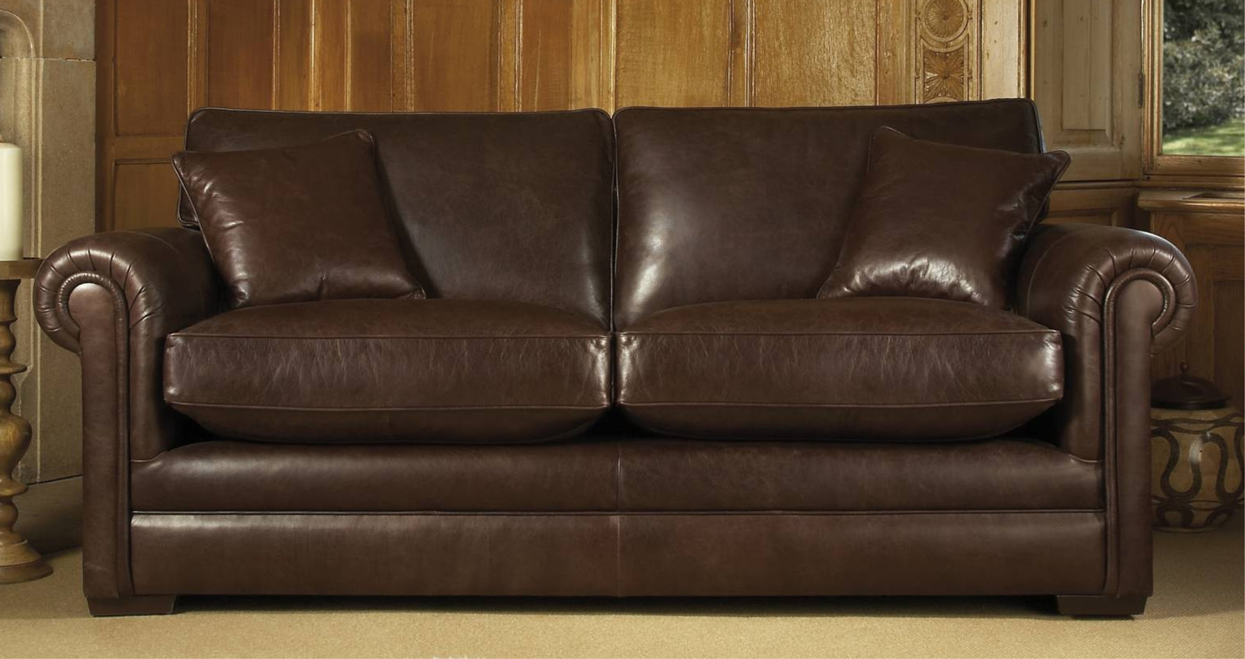 parker knoll canterbury leather sofa