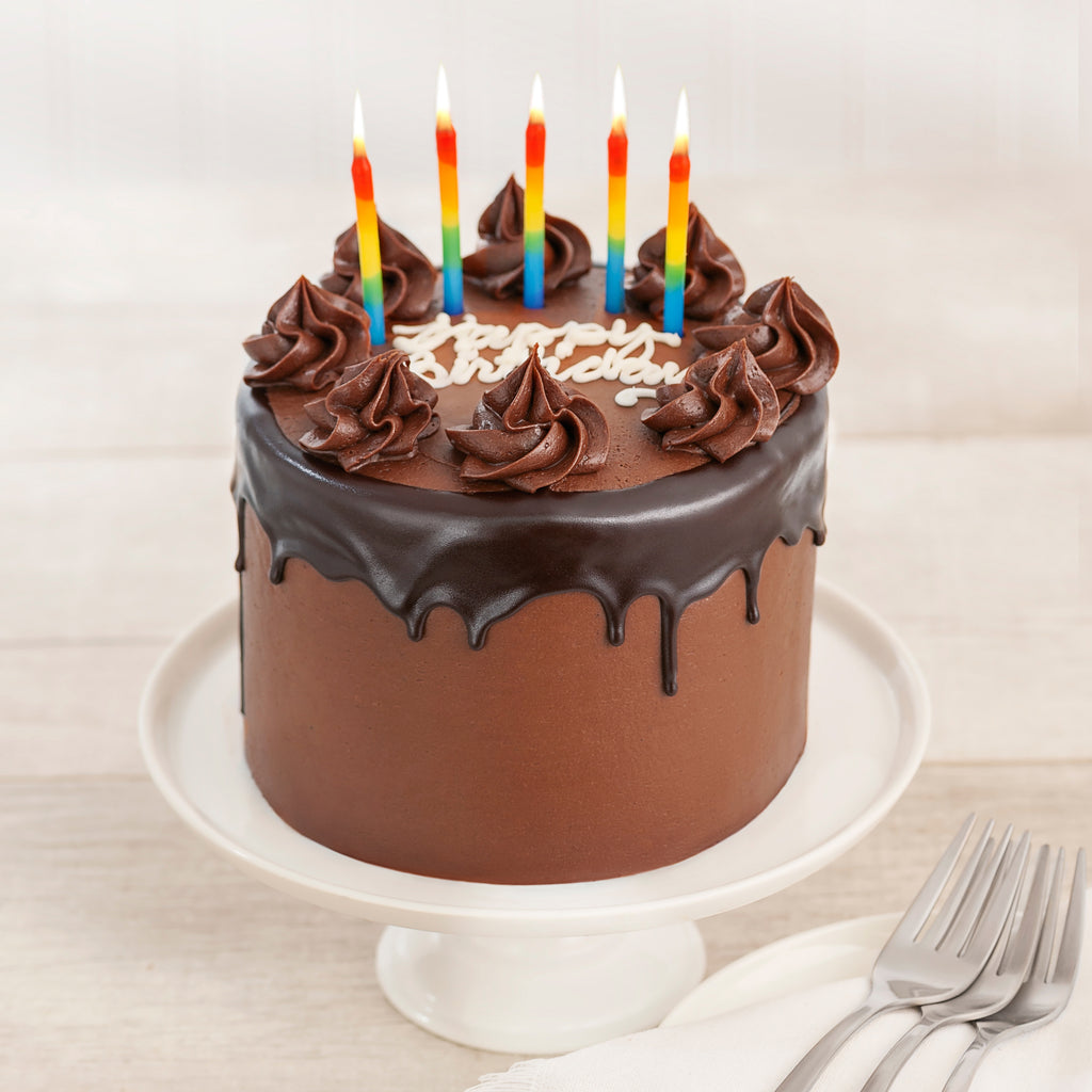 Happy Birthday Prize Winning Chocolate 4 Layer Cake We Take The Cake