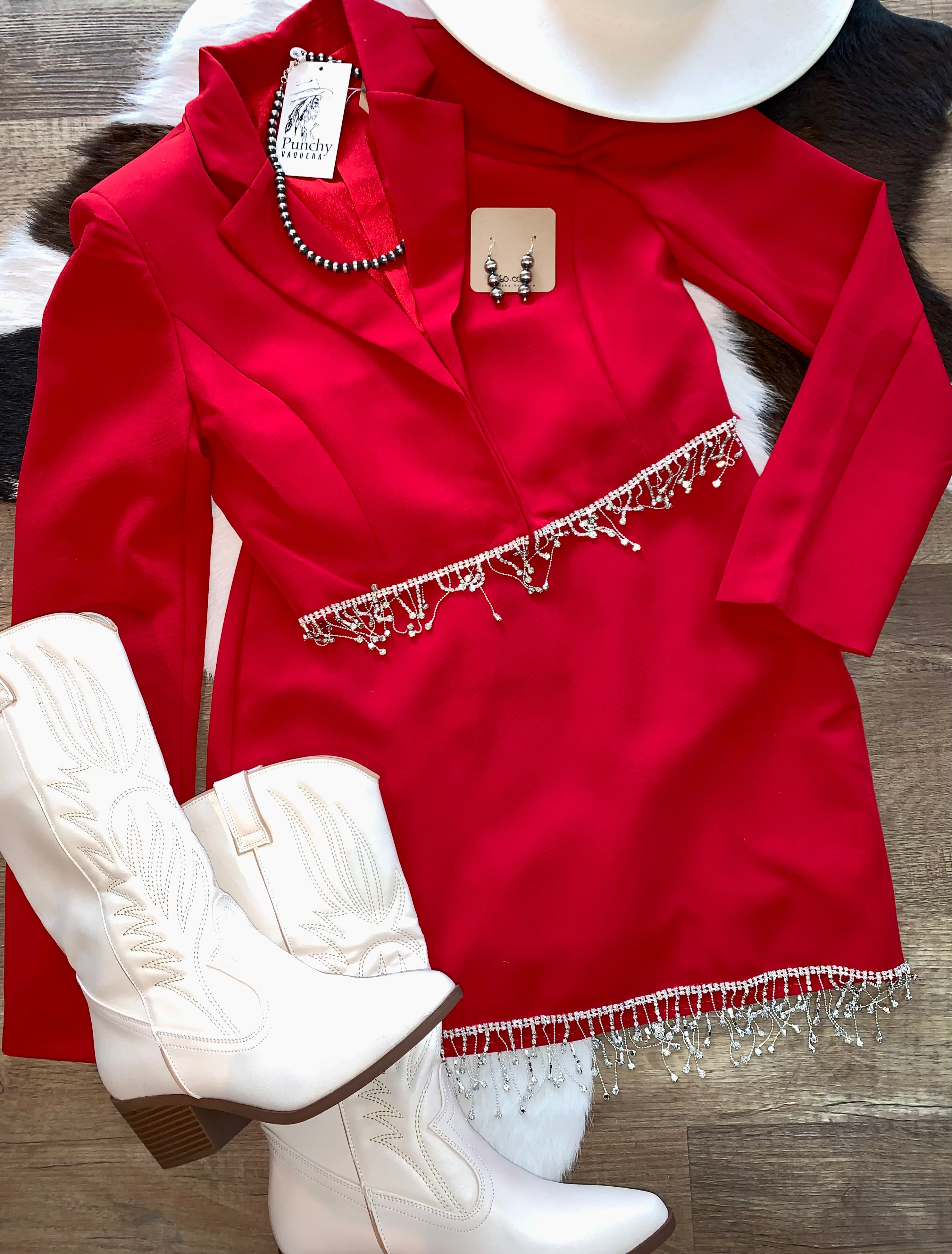 The Nick Skirt in Red