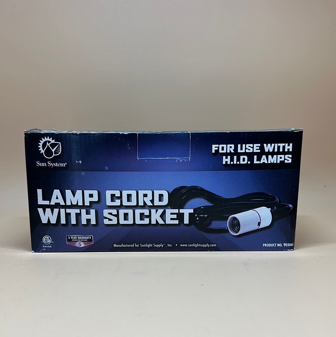 Sun System Lamp Cord With Socket