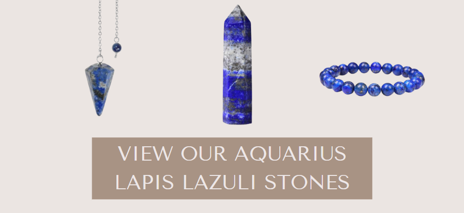 Aquarius lapis lazuli stones