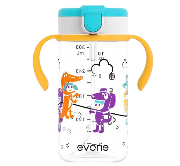 Evorie Replacement Straw for 10 Oz Evorie Tritan Toddler Water Bottle with  Detachable Handles (Pack of 1)