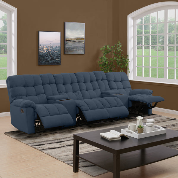 4 person reclining sofa