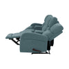 Knob Hill 4-Seat Bustle-Back Wall Hugger Reclining Sofa with Power Storage Consoles