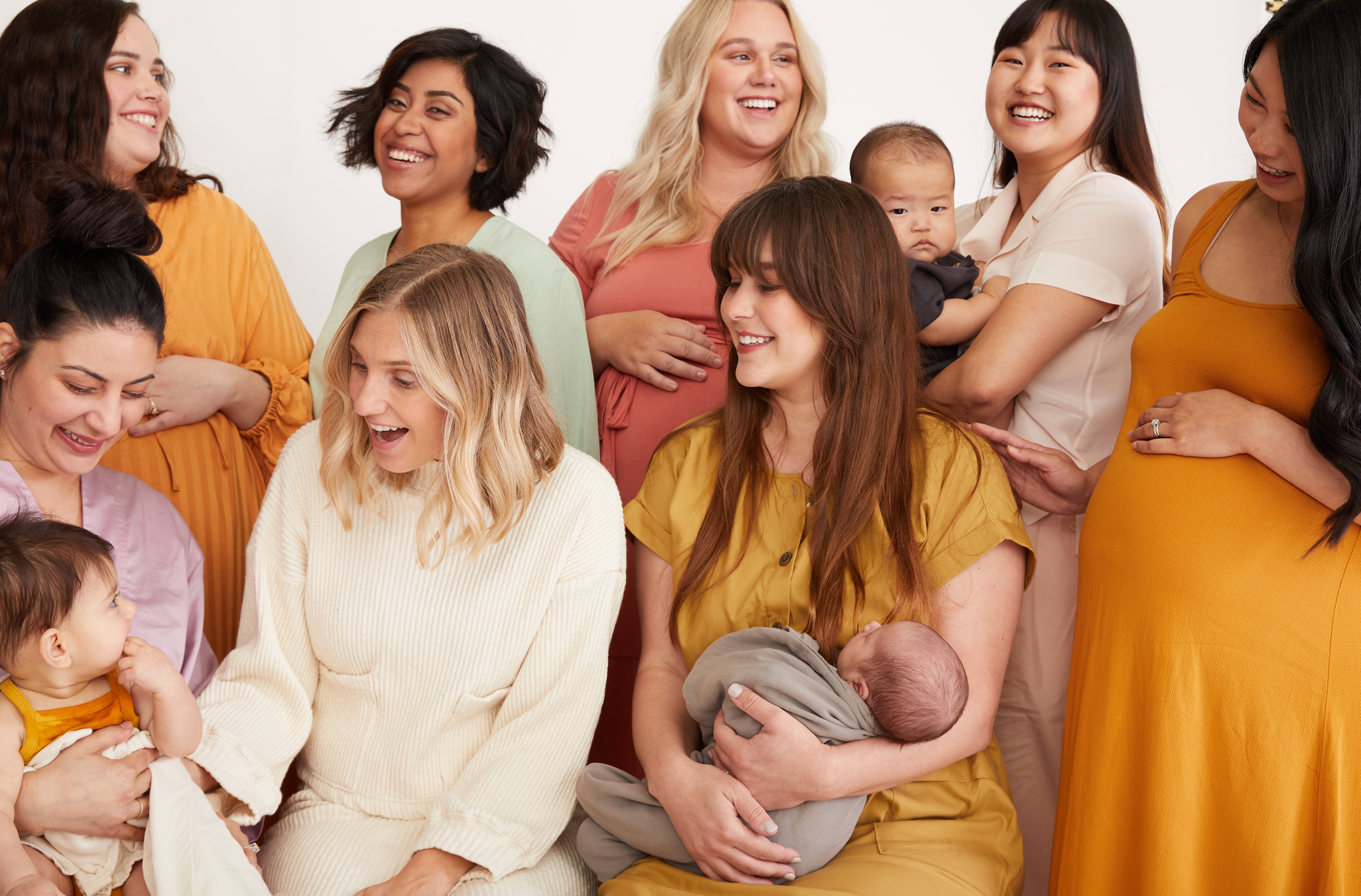 founder Andrea with a group of mamas and their babies