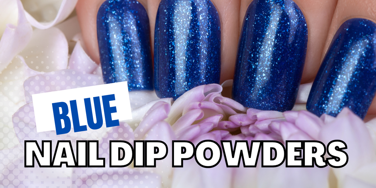 Blue Dip Powder Nail Design Ideas - wide 3
