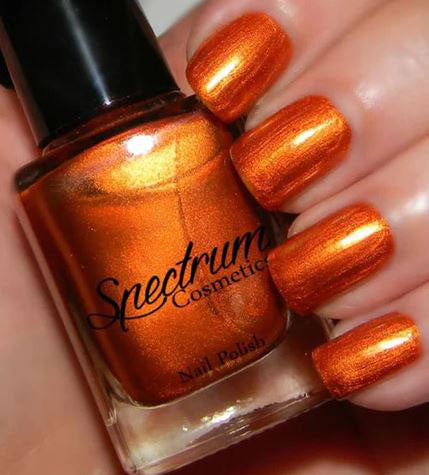 pumpkin orange nail polish