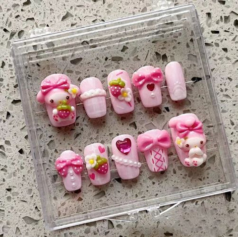 23 Cutest Kawaii Nail Art Ideas For DIY Manicures [2023]– Sugar Me Beauty