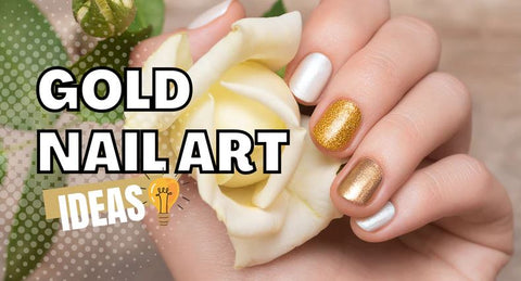 Easy Gold Nail Art Ideas and DIYs