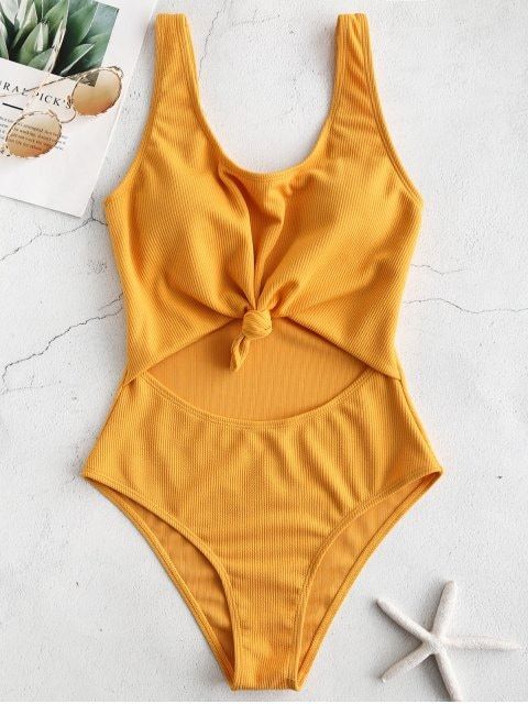 yellow hollister bathing suit