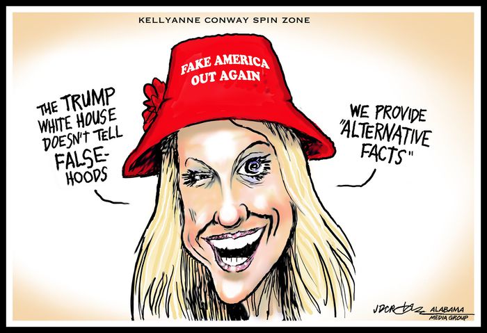 Kellyanne COnway. Alternative Facts, Donald Trump