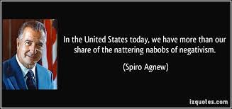 Nattering nabobs of negativism, Spiro T. Agnew, Nixon, McCarthyism, 