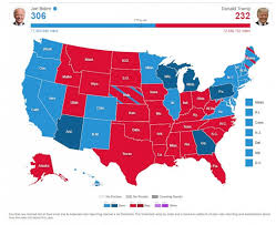 2020 election map, Trump ousted