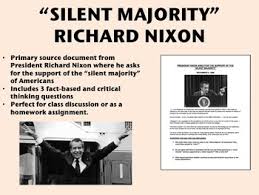 RichardNixon, Silent majority Speech
