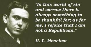 H. L. Mencken, Honesty, Democrats, Voting