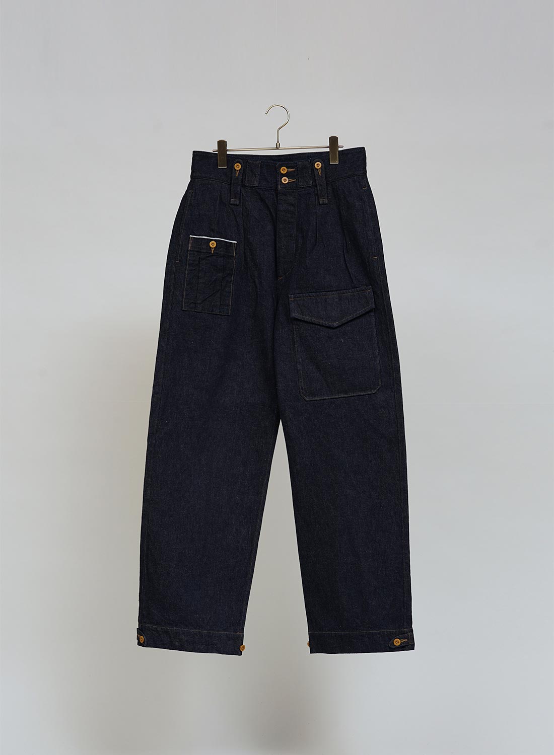 British Army Pant Loose Denim in Indigo