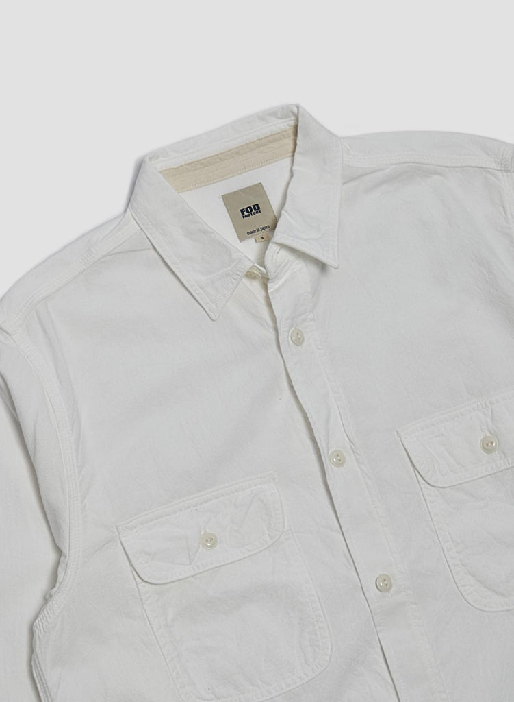 FOB Factory Heavy Nel Work Shirt Blue – Nigel Cabourn