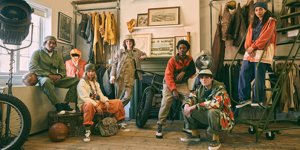 Vault by Vans x Nigel Cabourn - Model shoot featuring 5 models wearing collab garments and Cabourn pieces