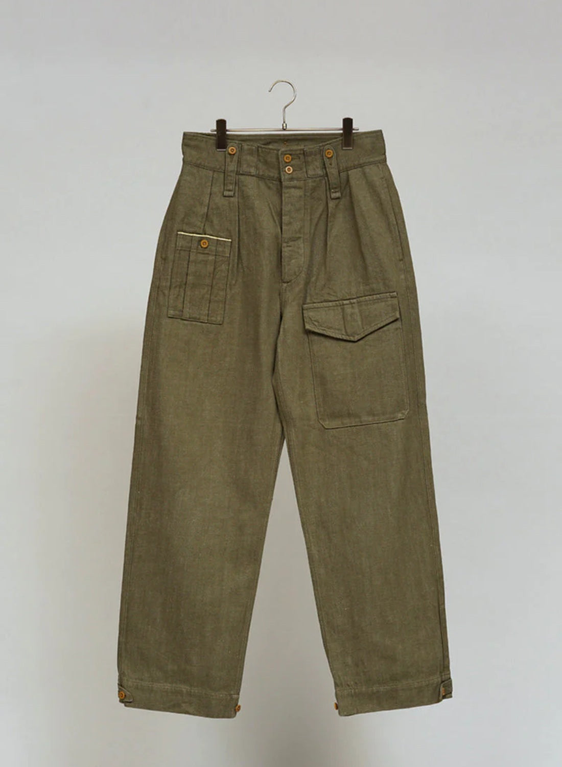 British Army Pant Loose Denim in Green – Nigel Cabourn