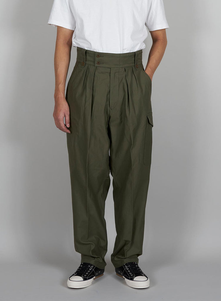 British Army Pant Vintage Twill in Green – Nigel Cabourn