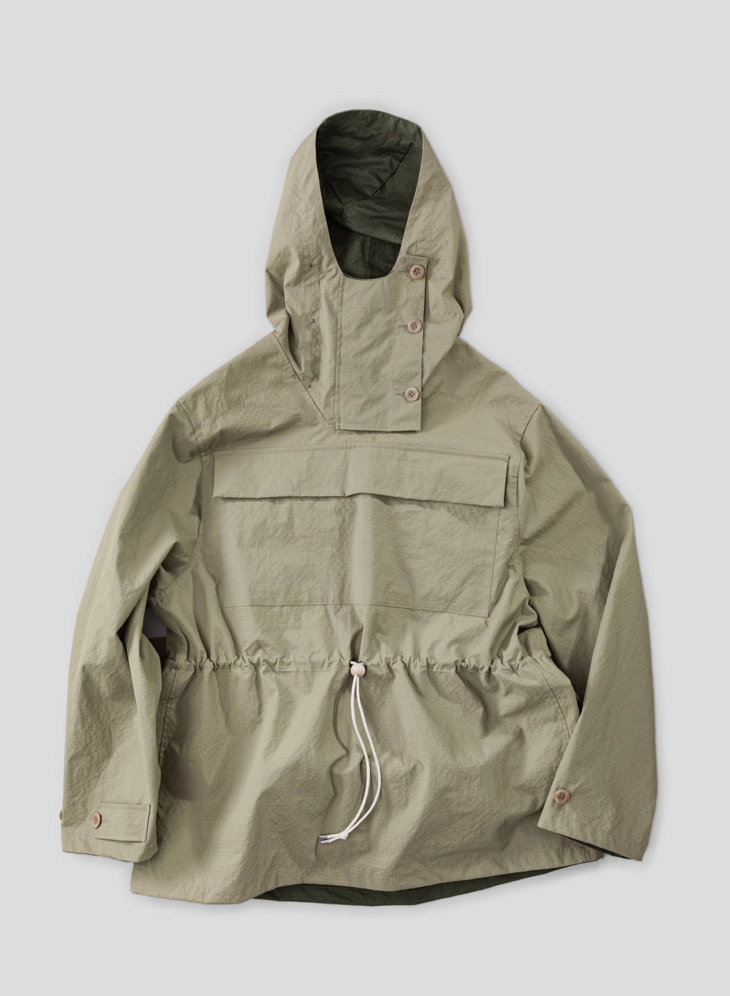 waxed cotton smock