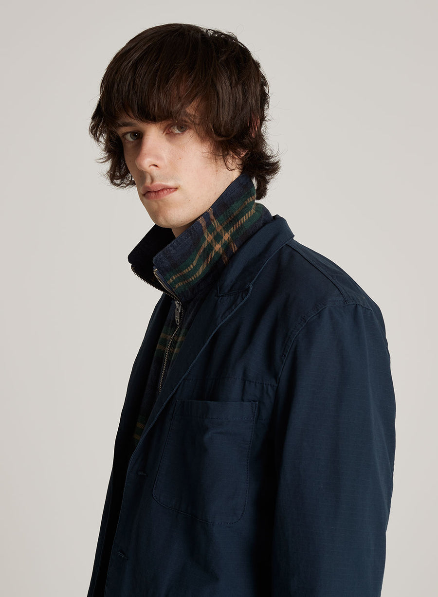 Nigel Cabourn Peak Lapel Black Navy jacket