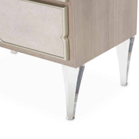 Image of AICO by Michael Amini Camden Court Nightstand in Pearl - 9005040-126 - New Star Living