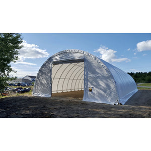 Rhino Shelters Truss Building (Round Style) 30’W x 40’L x 15’H - TR304015RWHD-4 - NewStarLiving