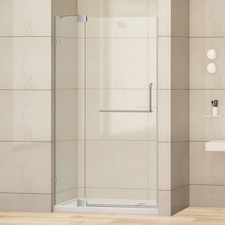 VIGO Elan 60-inch Frameless Tub Door .375-in. Clear Glass/Chrome Hardware