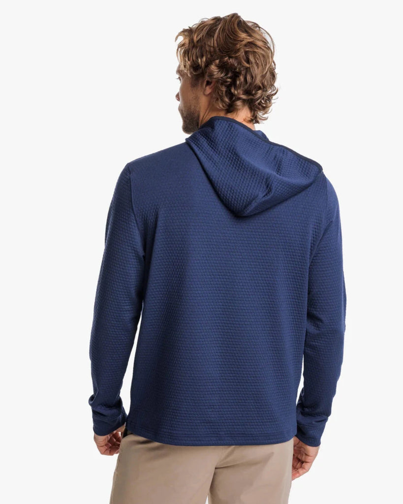 Men's Micro-Stripe Performance Quarter Zip Pullover