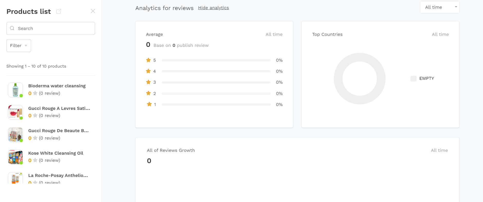 Ryviu app result