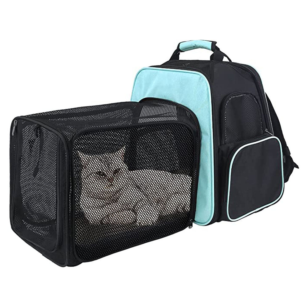 Pawaii Airline Approved Cat Carrier, Cat Carrier with ID Tag, Collapsible Pet Travel Carrier, Foldable, Protable, Travel Friendl