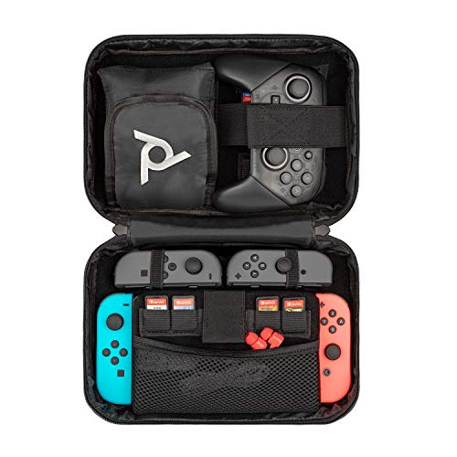 PDP Gaming Commuter Case For Console, Up To 14 Games: Grey - Nintendo Switch, Nintendo Switch Lite