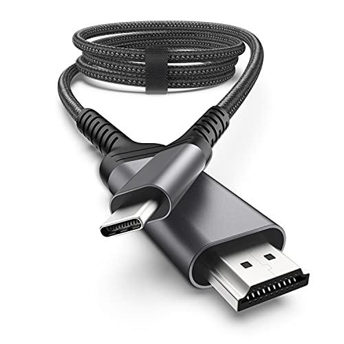 nonda USB C to HDMI Cable【4K 60Hz】6.6ft, Type C to HDMI 2.0 Cable [Thunderbolt 3 to HDMI] for MacBook Pro 2020/2019, MacBook Air/iPad Pro 2020, Surface Book 2, Galaxy S20, and Other Type-C Devices - Gamezbyte