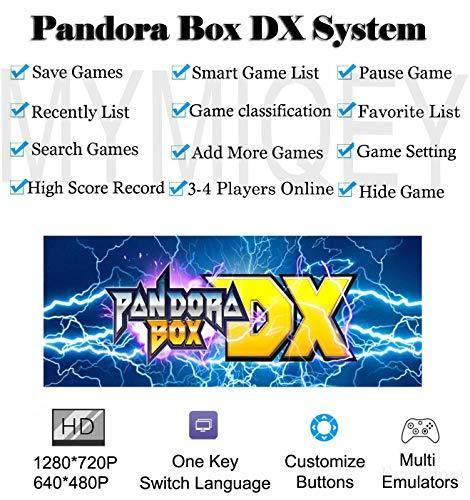 3A Pandora Box DX Arcade Game Console | 3000 Games Installed | High Score Record | Support 3D Games | Search/Save/Hide/Pause/Add Games | 1280x720 Full HD | Favorite List | 3-4 Players Online Game - Gamezbyte