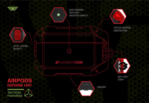 Element Case Black Ops Tough Airpod 3rd Gen Case