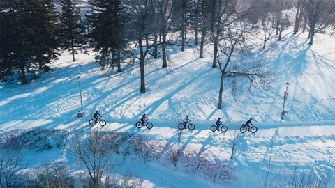 Tuque et bicycle expériences drône