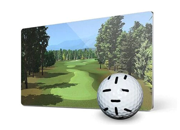 aG Locker virtual course, golf ball with marks on it