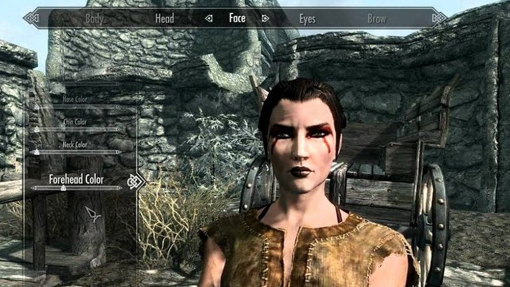 Création d'avatar sur le jeux vidéo Skyrim