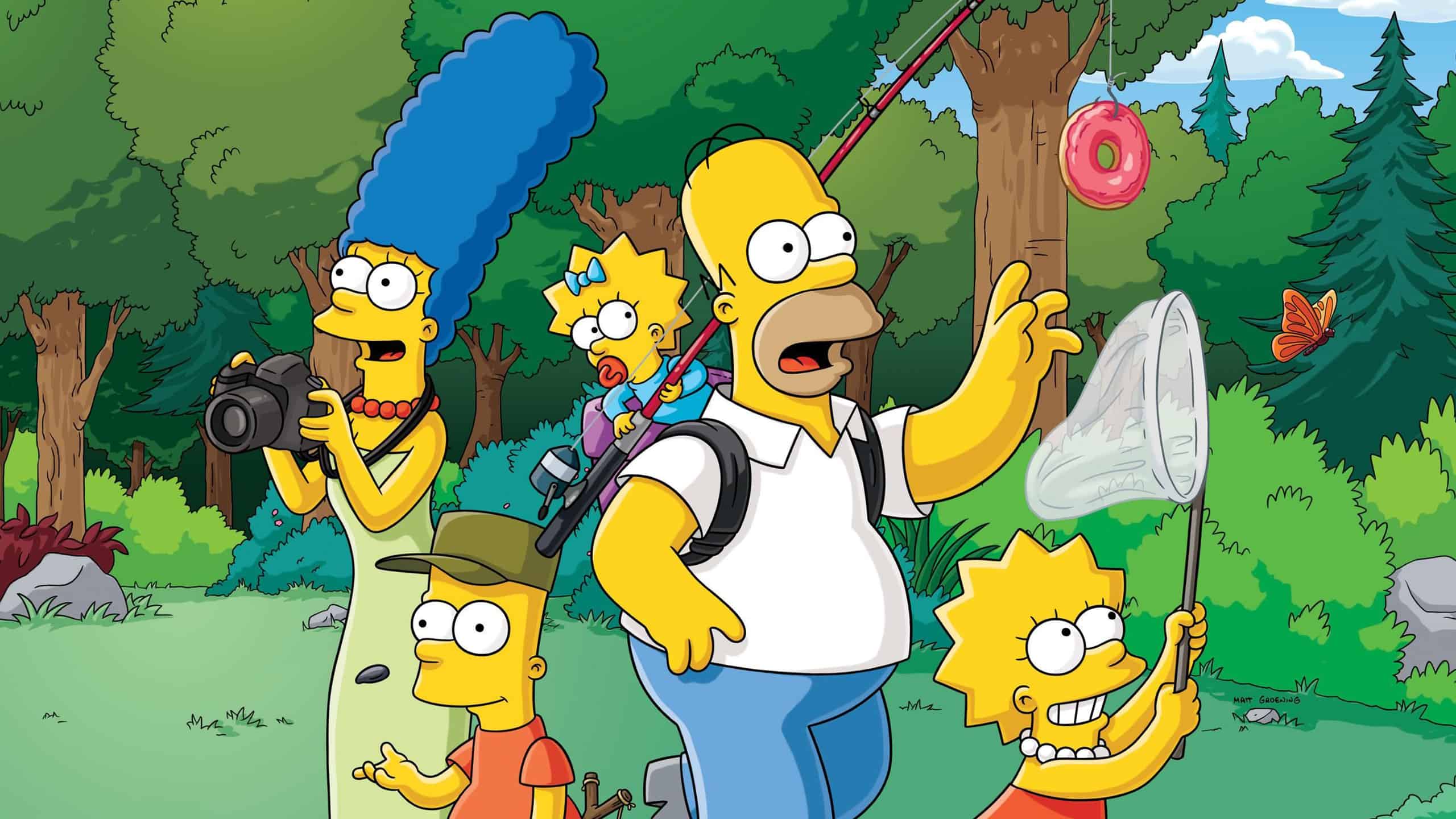 Les Simpson se baladent dans la nature en chassant le papillon pour Lisa, les images pour Marge ou bien le donut pour Homer.