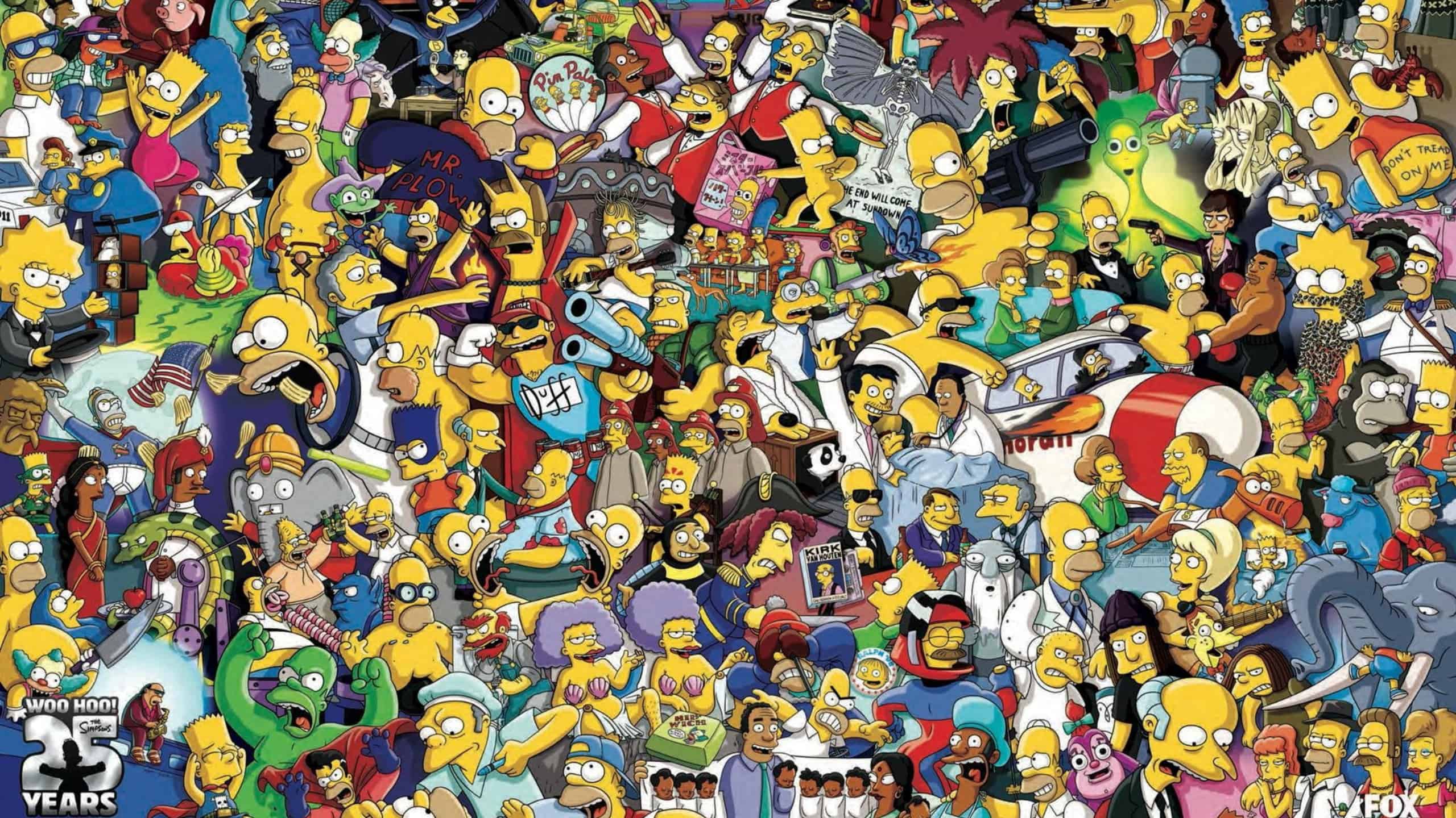 Réunion des personnages et des différentes version d’Homer Simpson.