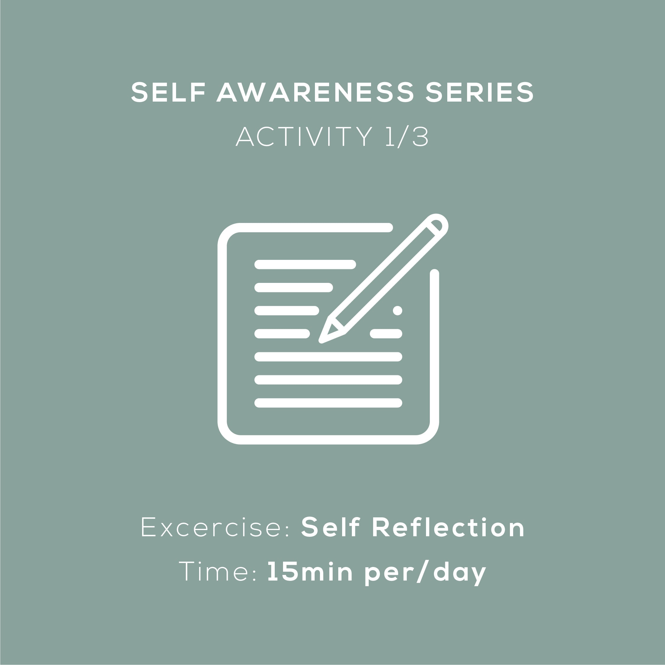 Self Reflection Activity Graphic
