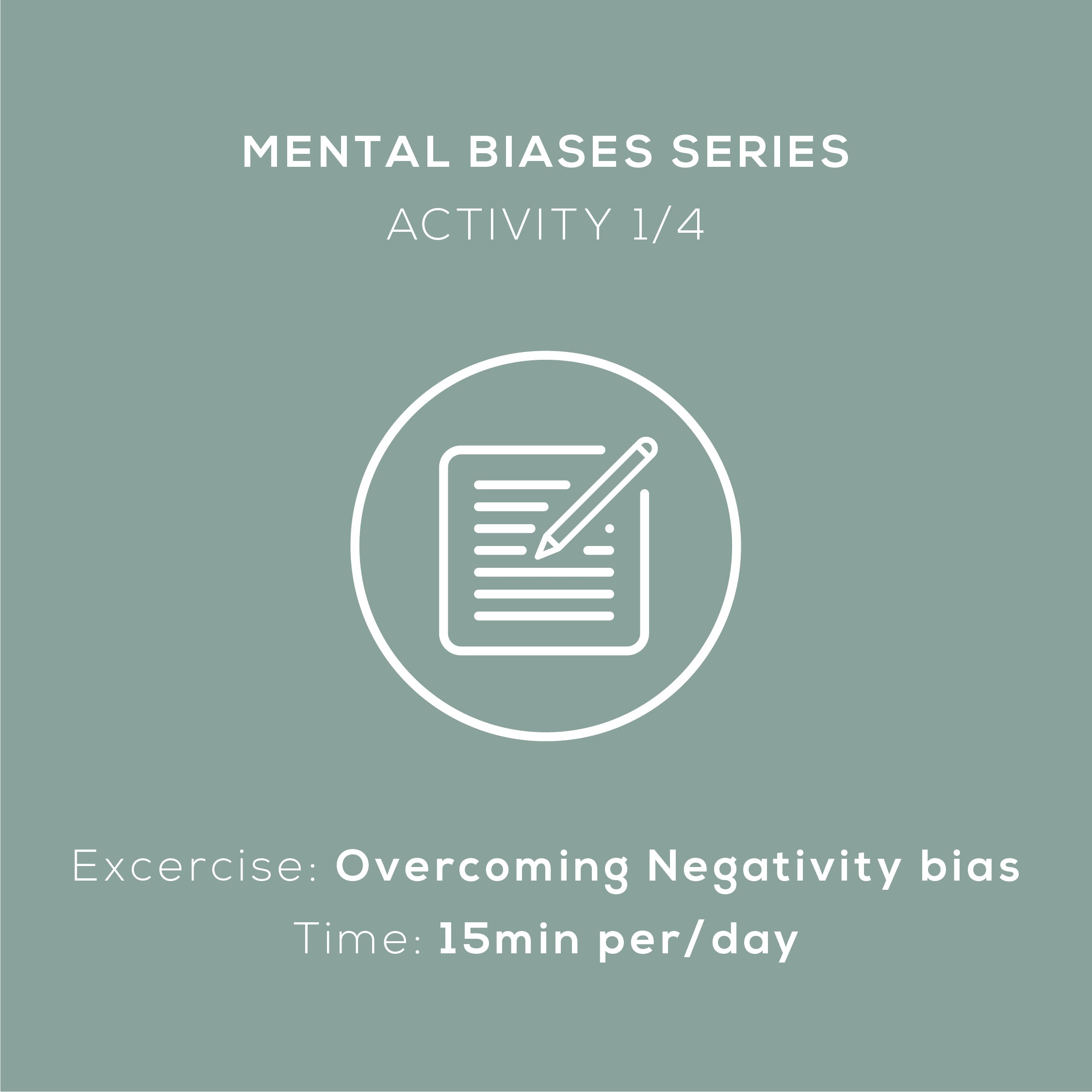 Mental Biases Activity Graphic