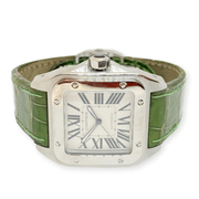 cartier santos green strap