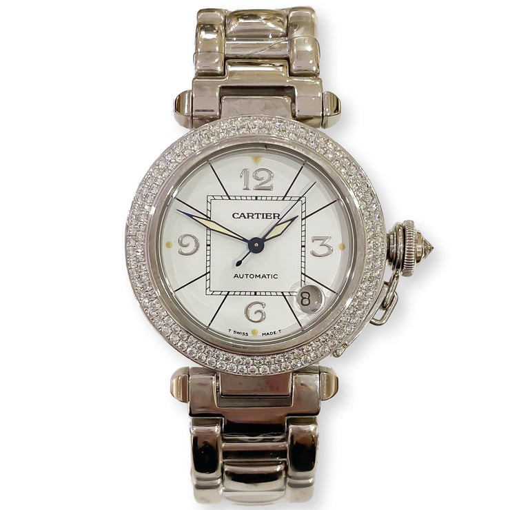 Pre-Owned Cartier Pasha 18K Solid White 