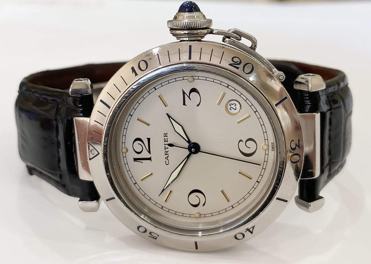 Pre-Owned Cartier Pasha Stainless Steel 
