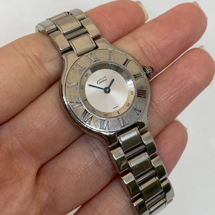cartier must 21 stainless steel
