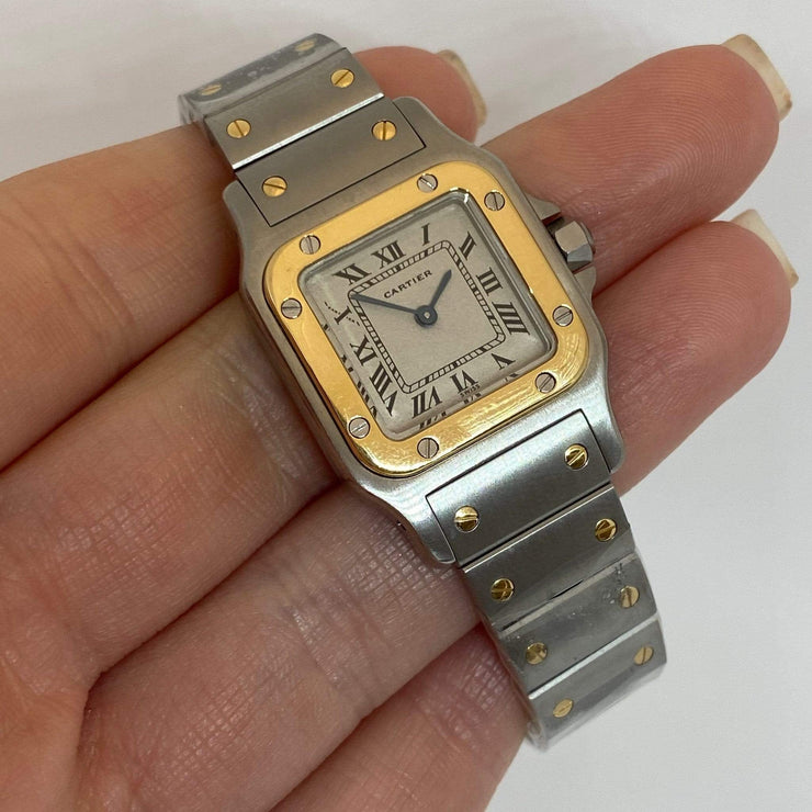 cartier santos ladies watch pre owned